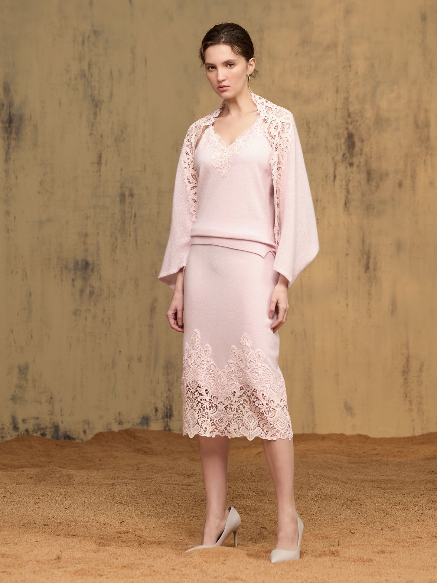 純羊絨披肩外套