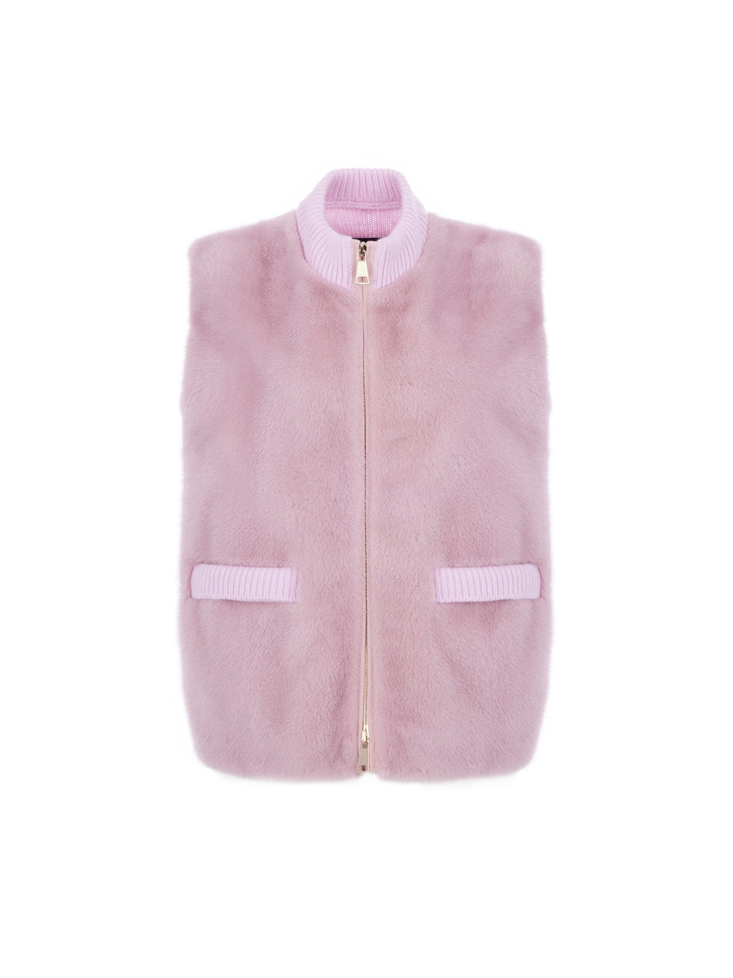 貂毛純羊絨背心