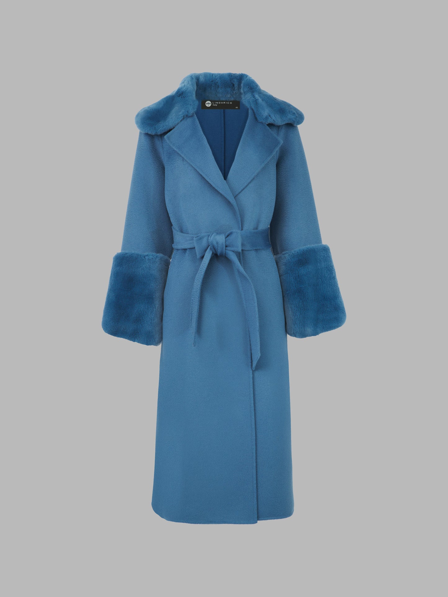 兔毛羊毛手工大衣