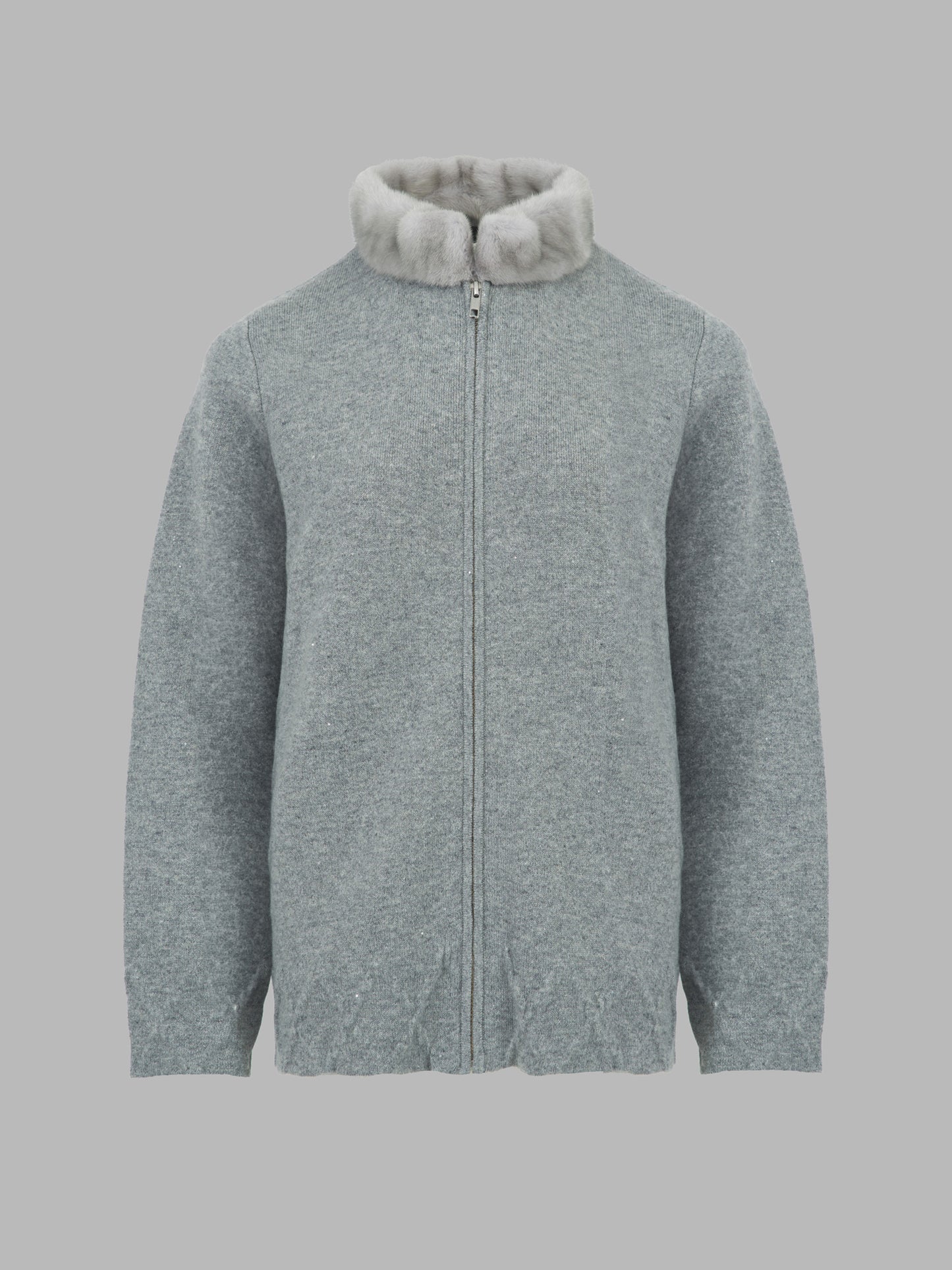 貂領純羊絨外套