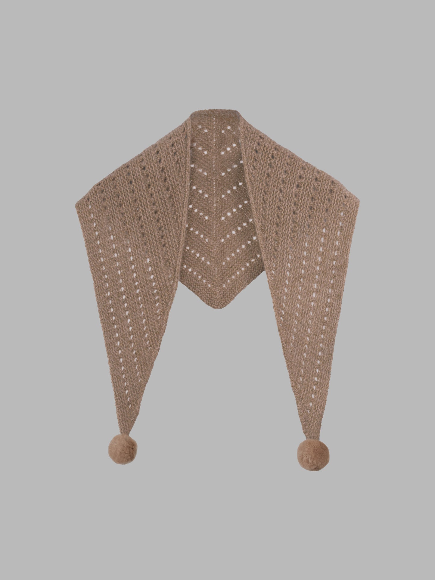 兔毛純羊絨圍巾