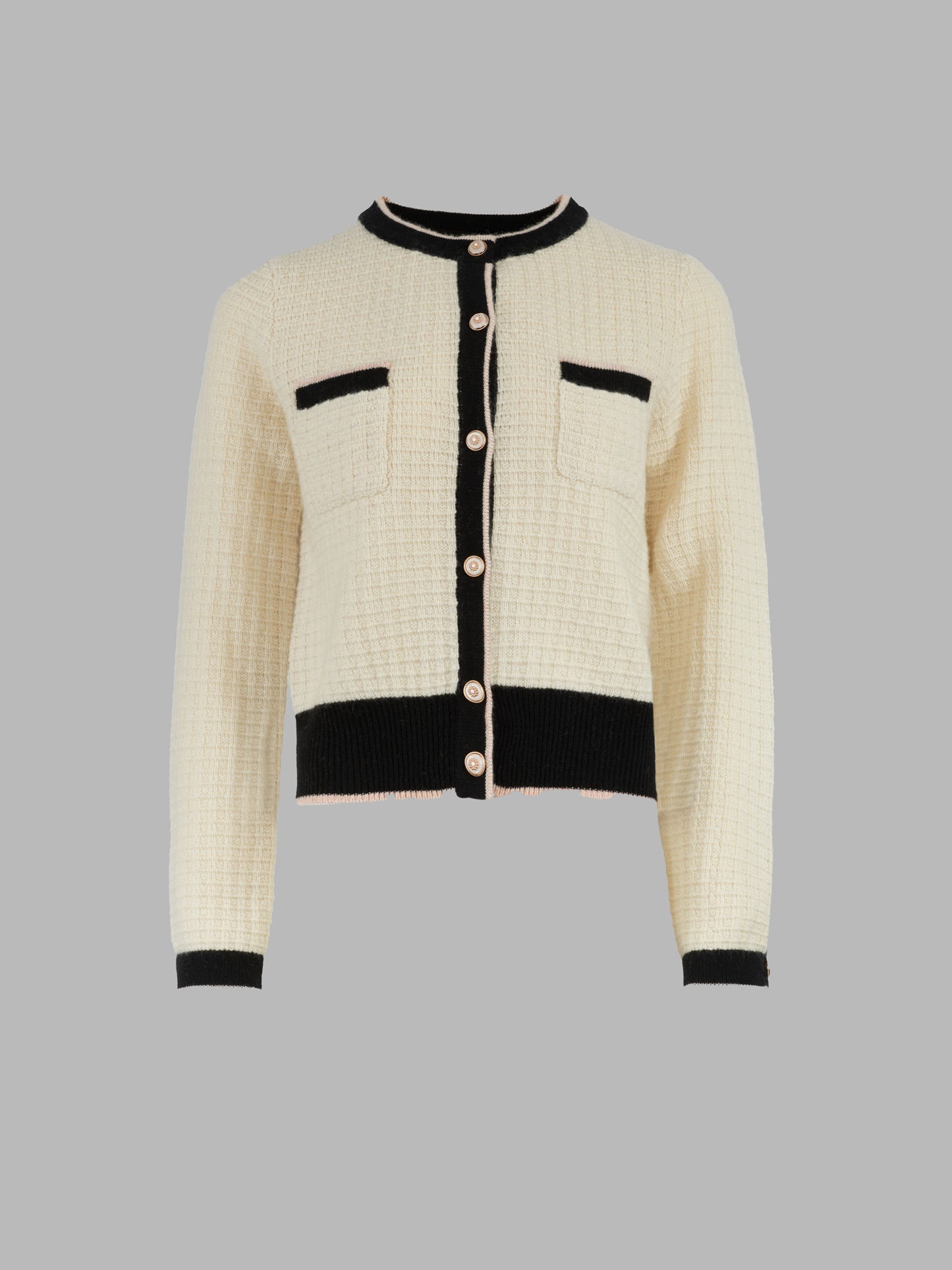 純羊絨針織外套