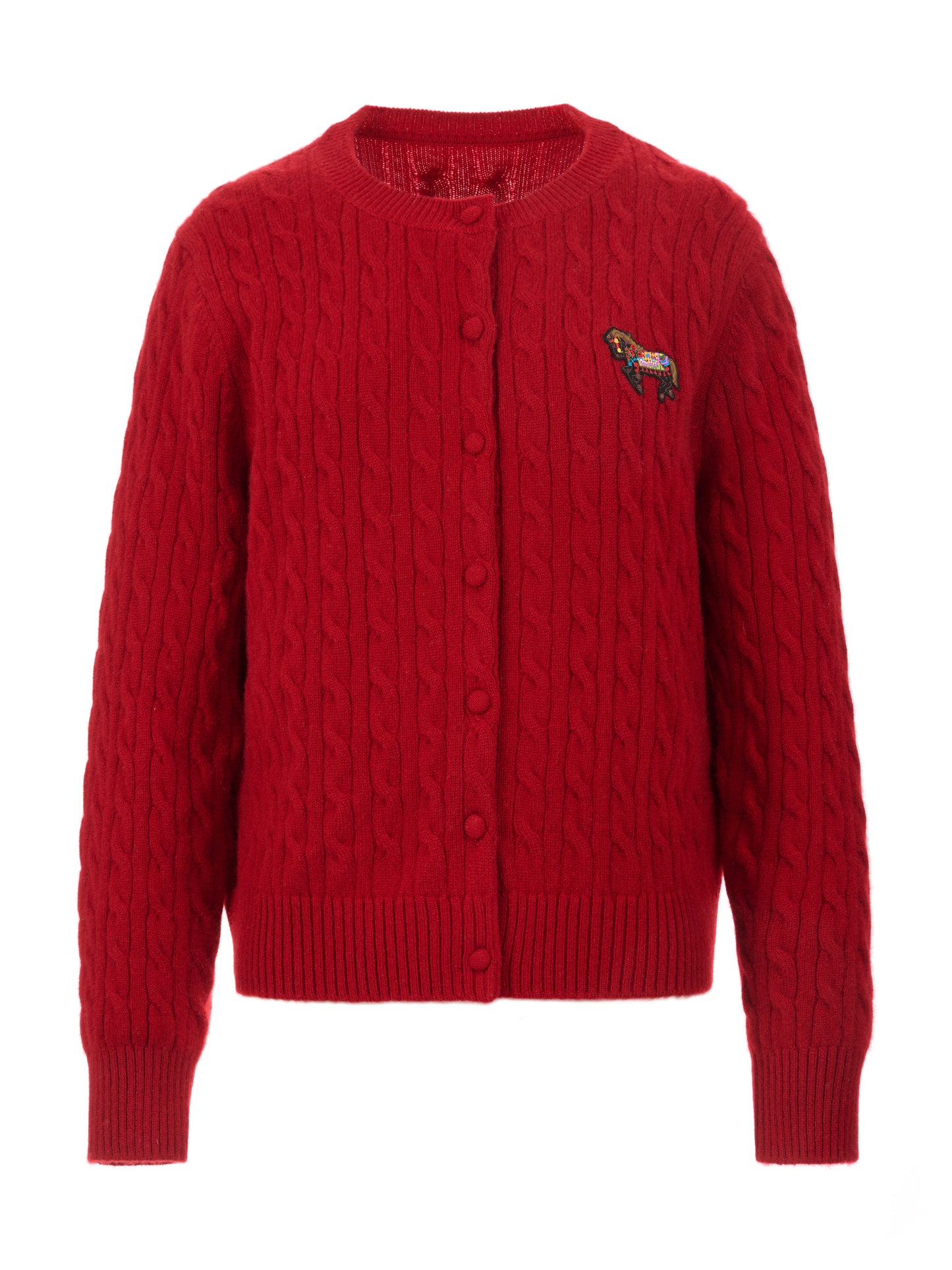 純羊絨針織外套