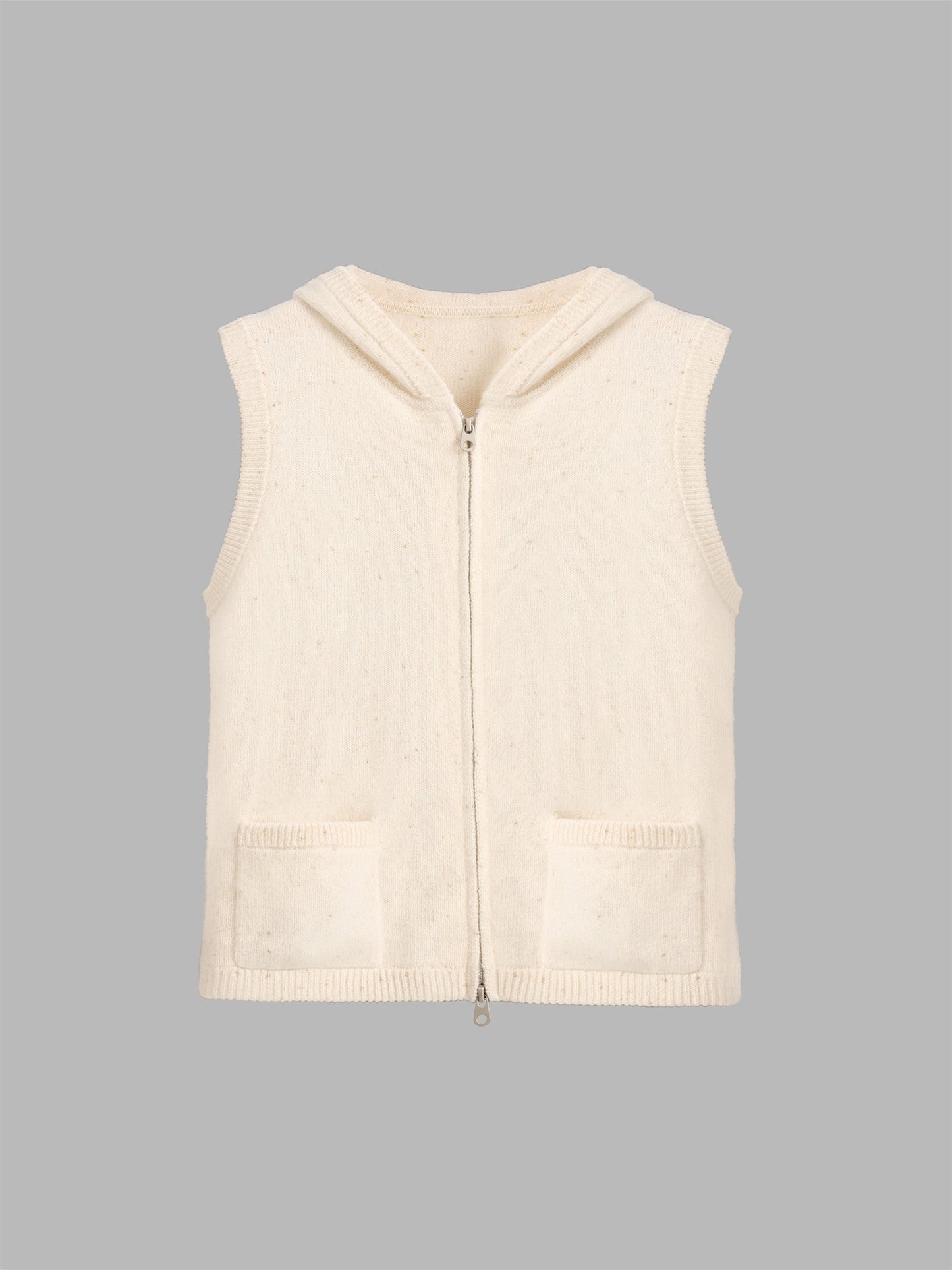 純羊絨針織背心