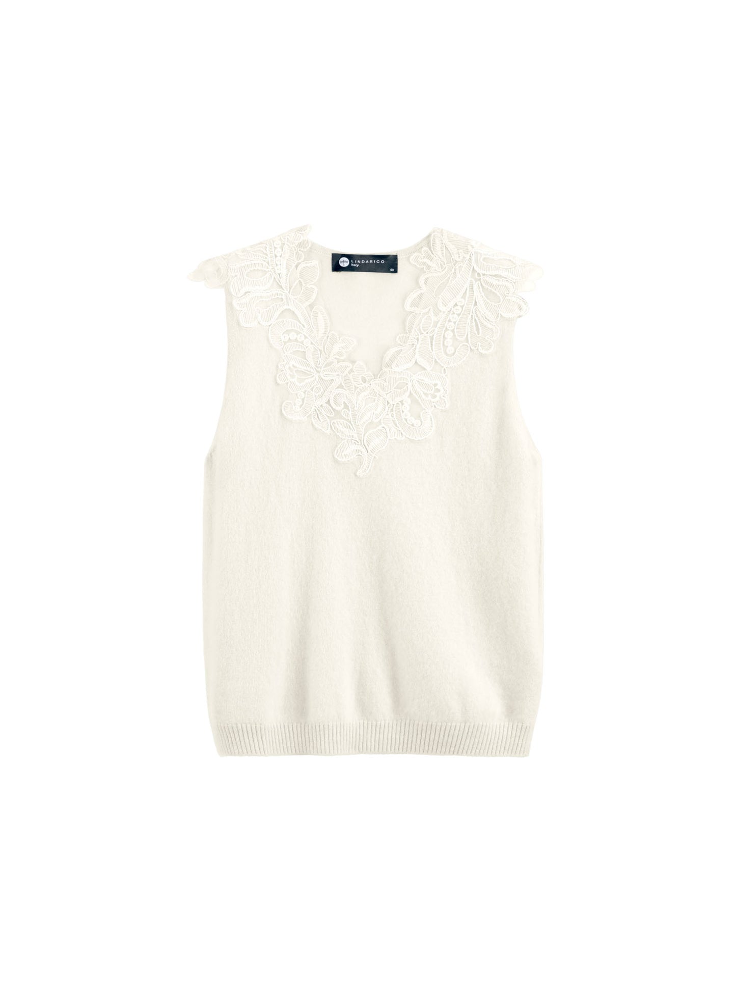 純羊絨針織背心