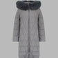 狐毛羽絨大衣