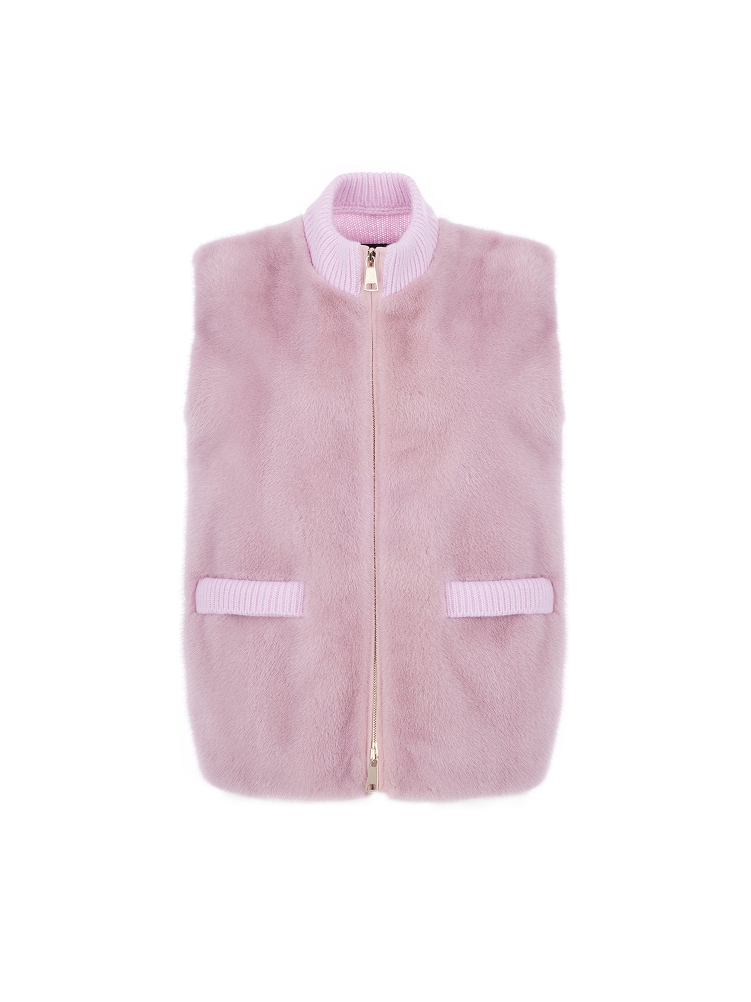 貂毛純羊絨背心