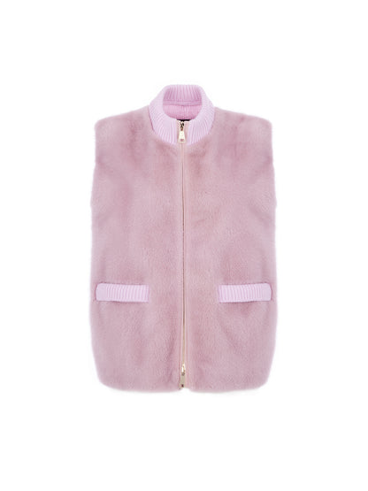 貂毛純羊絨背心