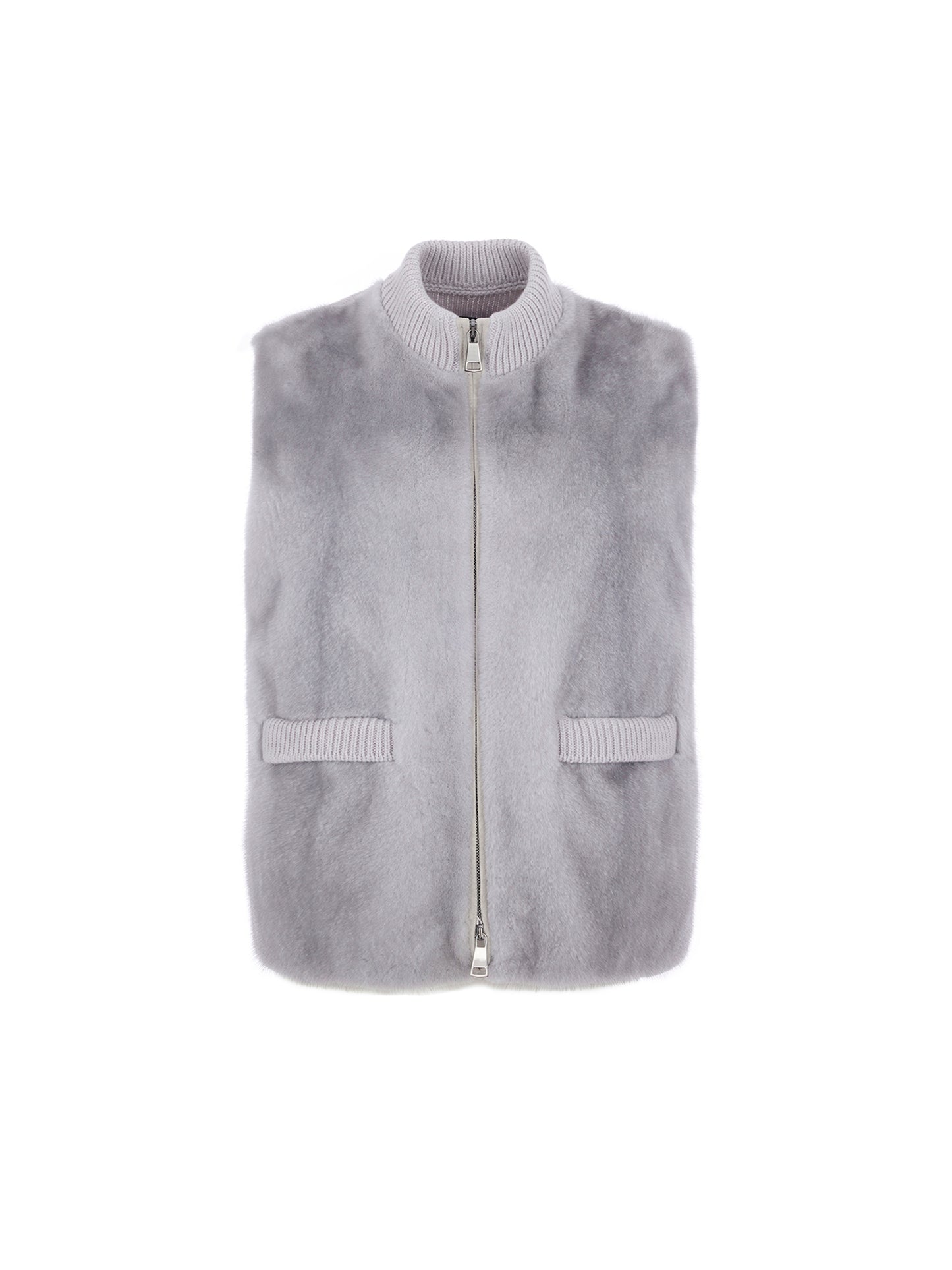 貂毛純羊絨背心