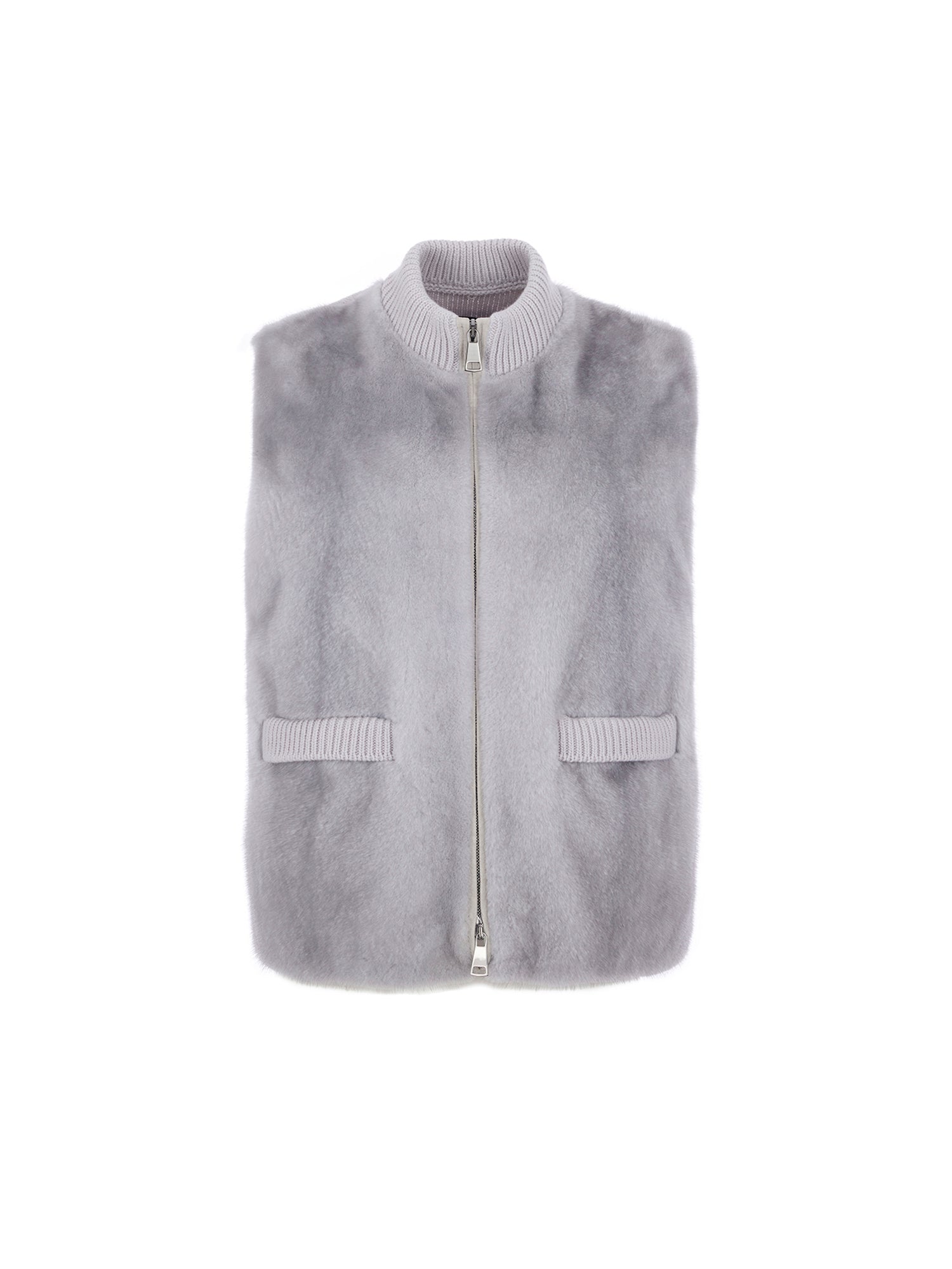 貂毛純羊絨背心