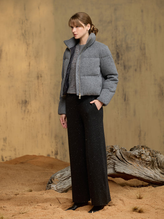 純羊絨鵝絨外套