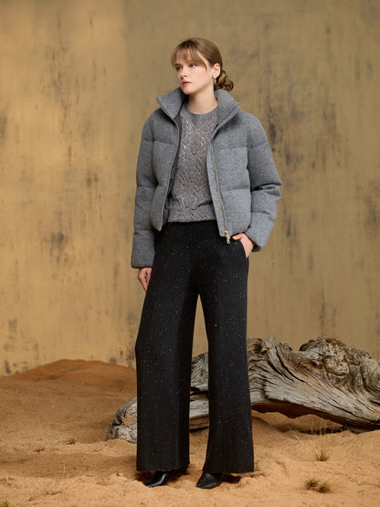 純羊絨鵝絨外套