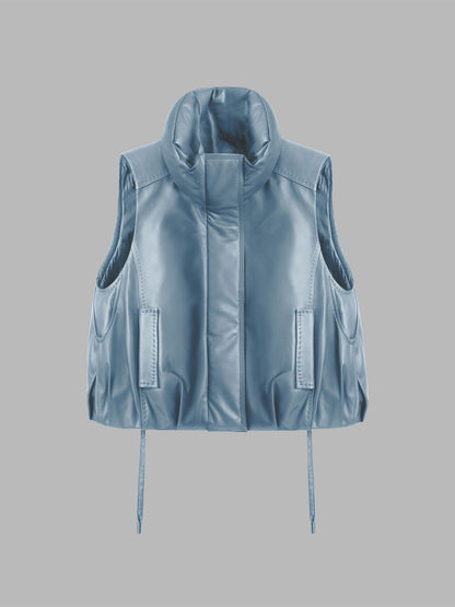 小羊皮鵝絨背心