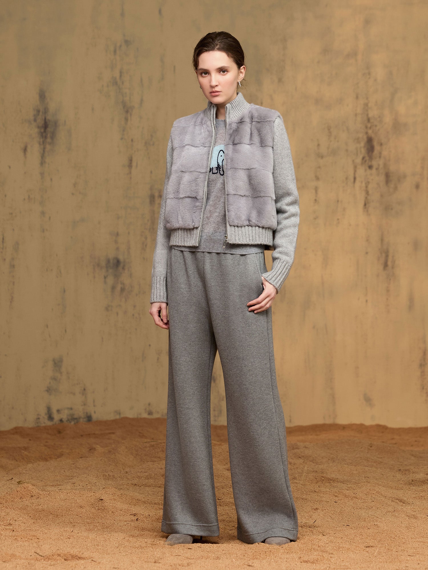 水貂純羊絨外套