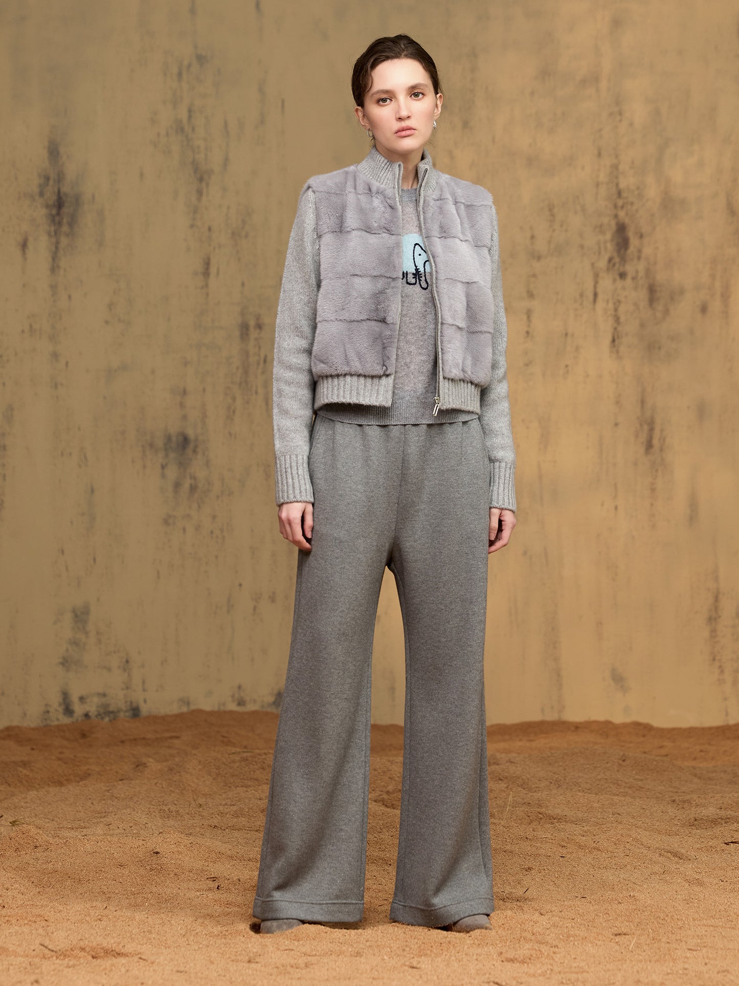 水貂純羊絨外套