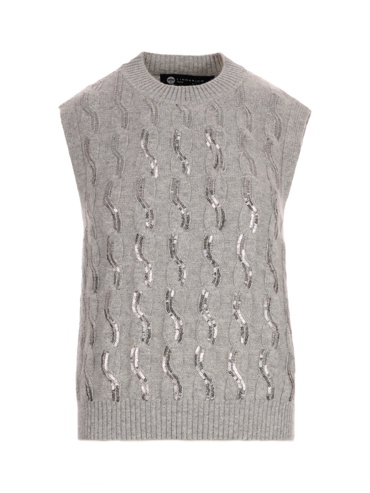 純羊絨針織背心