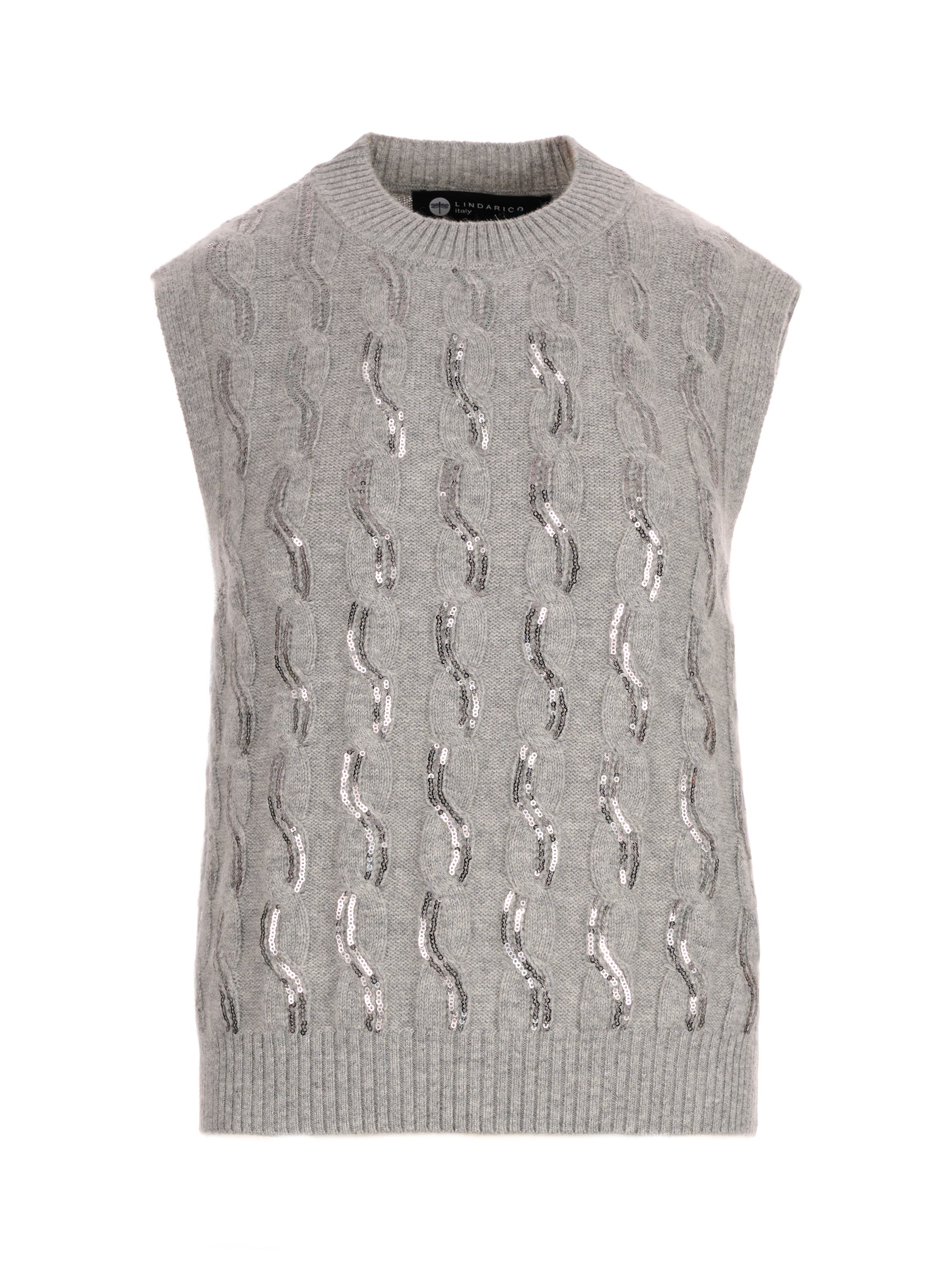 純羊絨針織背心