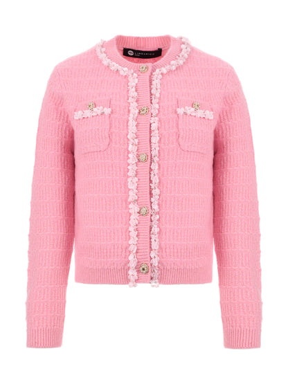 純羊絨針織外套