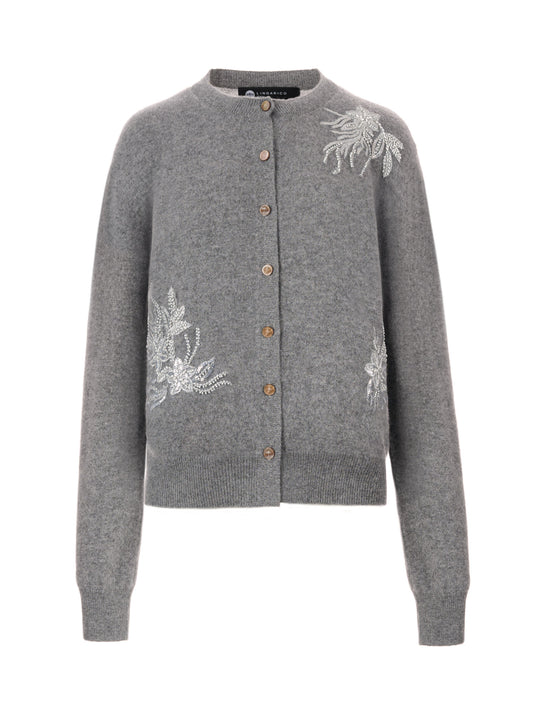 純羊絨針織外套