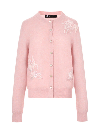 純羊絨針織外套