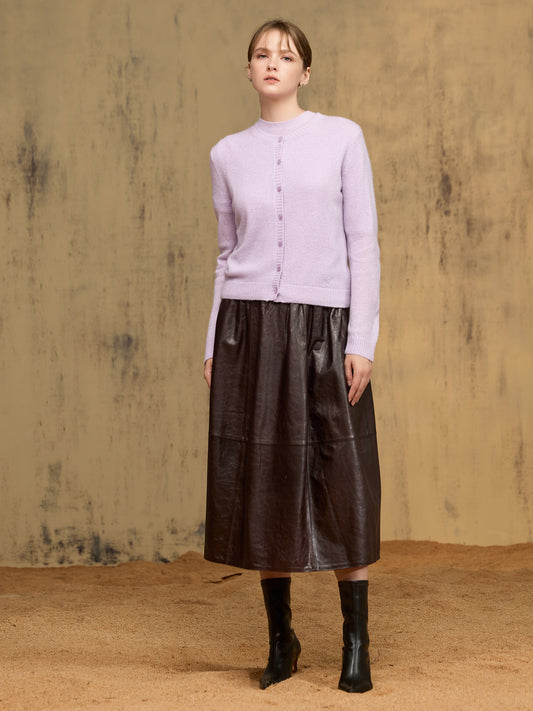 純羊絨針織外套