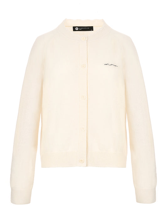 純羊絨針織外套