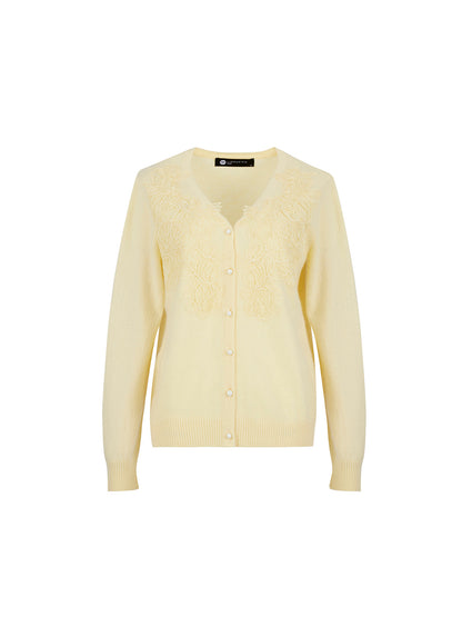 純羊絨針織外套