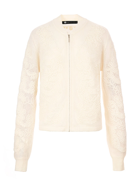 純羊絨針織外套