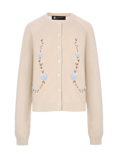 純羊絨針織外套