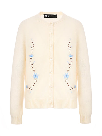 純羊絨針織外套