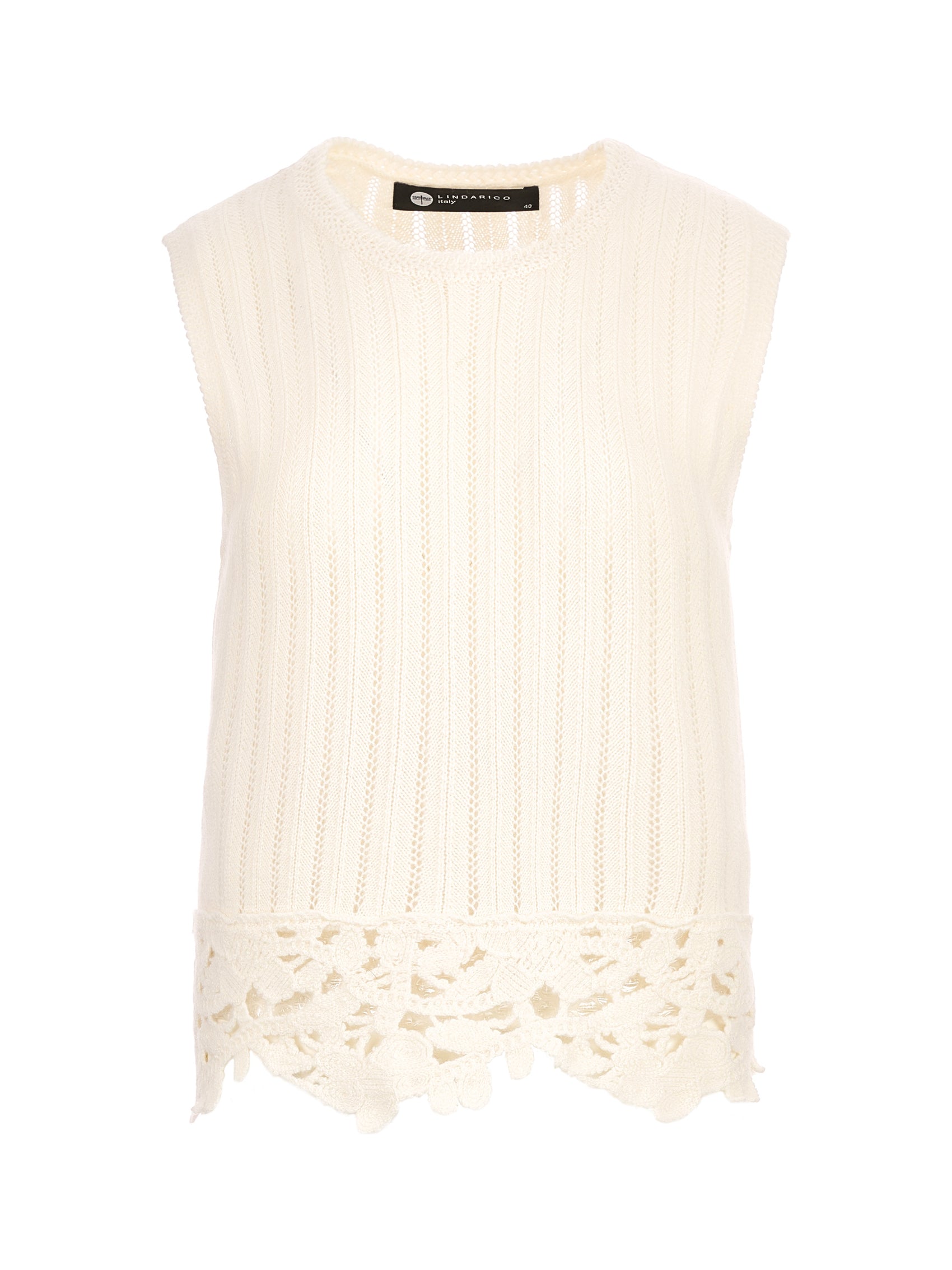 純羊絨針織背心