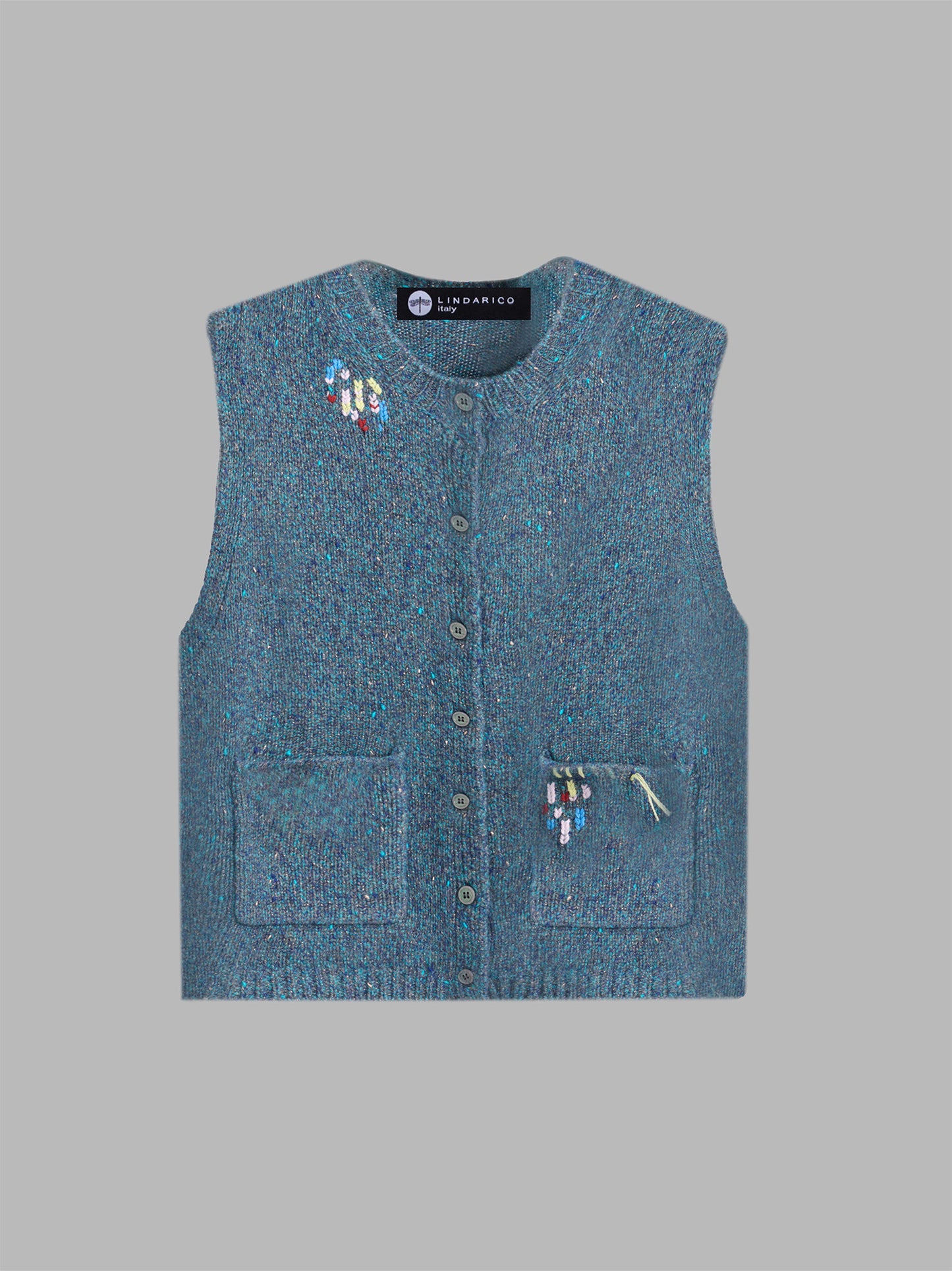 純羊絨針織背心