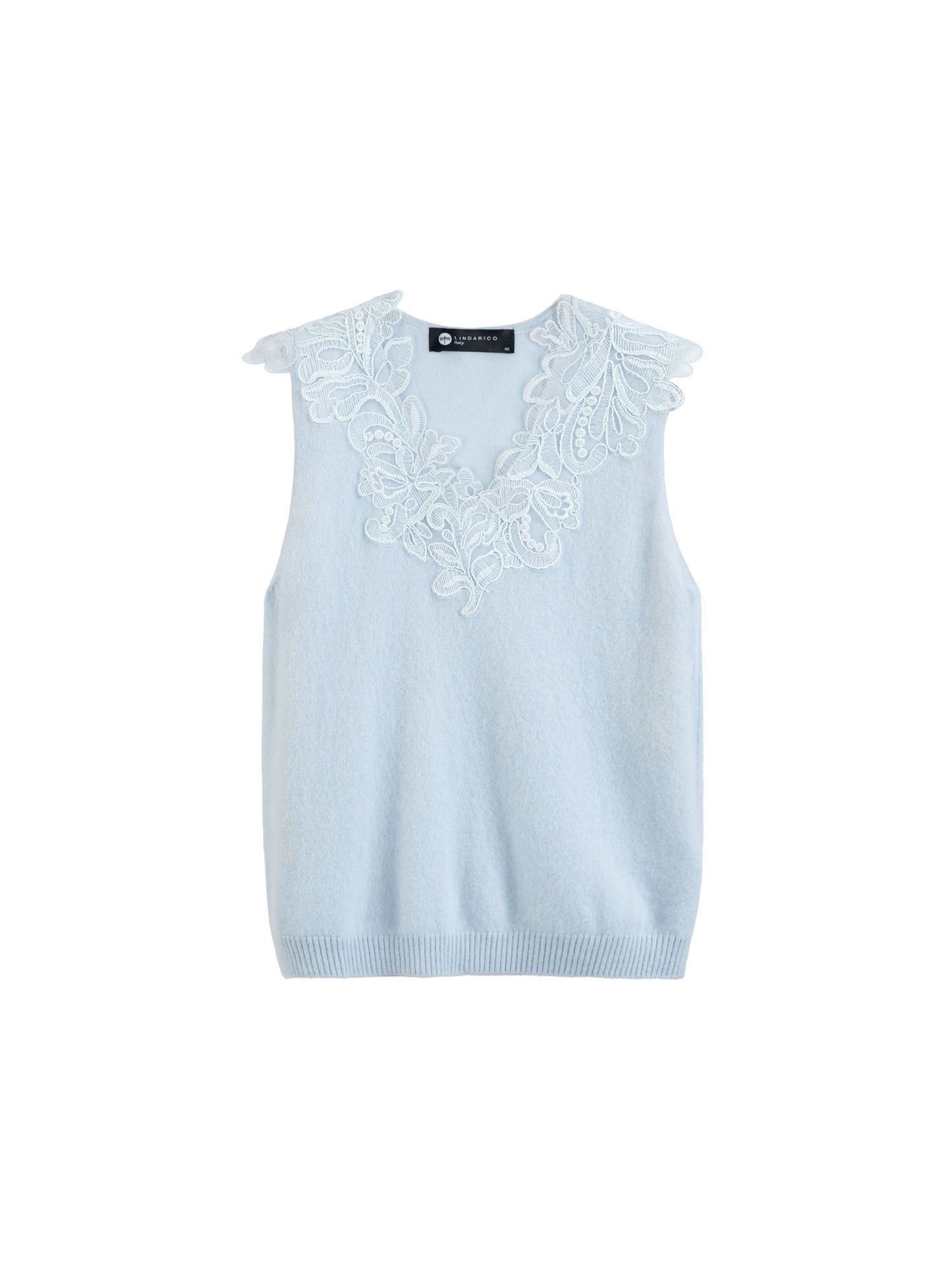 純羊絨針織背心