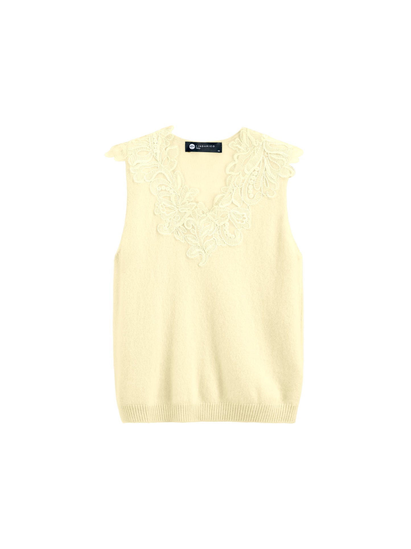 純羊絨針織背心