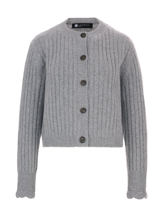 純羊絨針織外套