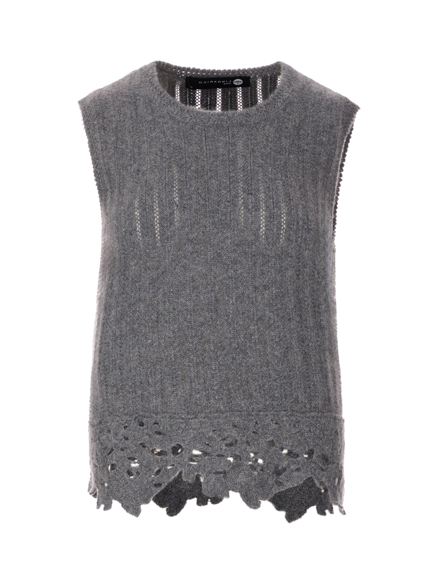 純羊絨針織背心